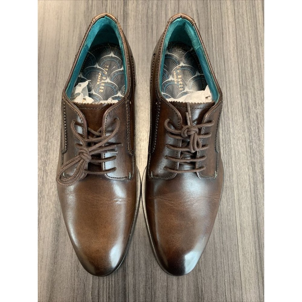 TED BAKER Parals Oxford  SIZE 8M  Brown COLOR MENS DRESS LEATHER SHOES